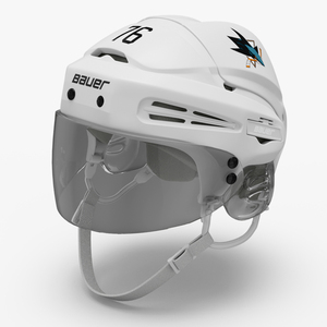 Hockey Helmet San Jose Sharks 3D model