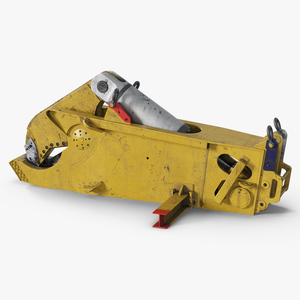 Underwater Hydraulic Shear Cutter Used Rigged for Cinema 4D 3D model