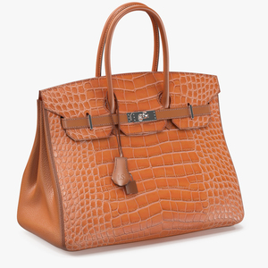 3D Womens Alligator Skin Leather Bag model