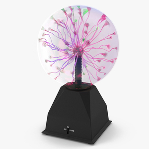 3D model Plasma Ball Table Lamp Colored