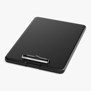 Clipboard Case Black Closed 3D