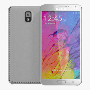 Samsung Galaxy Note 3 White 3D