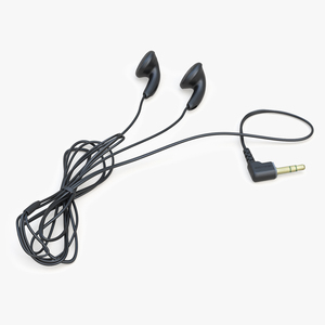 3D model Sony Vintage In-Ear Headphones
