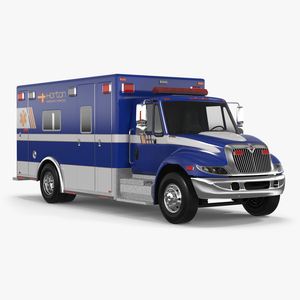 3D International Durastar Ambulance Truck model