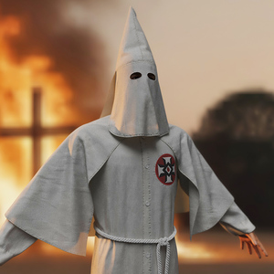 3D model Character Ku Klux Klan in White Robe and Mask