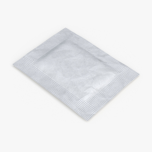 3D White Sugar Sachet model