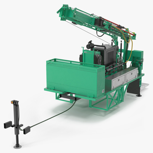 3D International Mobile Mechanical Drilling Machine Green Rigged