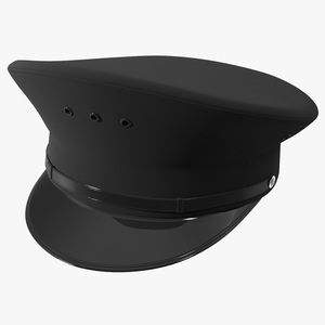 3D Police Officer Service Cap