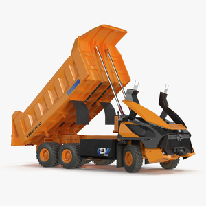 New XCMG Autonomous Electric Mining Truck Rigged for Cinema 4D 3D