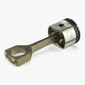 3D model Piston and Connecting Rod