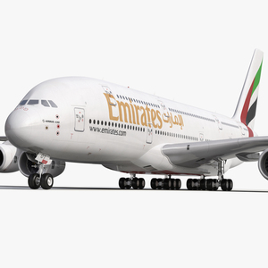 Airbus A380 900 Emirates 3D model