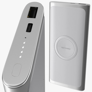 3D Samsung Wireless Battery Pack Silver