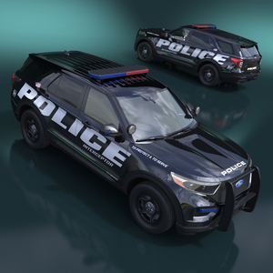 Ford Police Interceptor Utility Hybrid AWD 3D