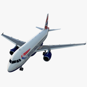 Airbus A319 British Airways 3D