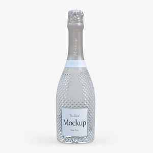 3D Mockup Sparkling Wine Bottle model