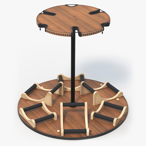 Round Multi Guitar Stand 3D model