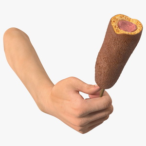 3D Corn Dog in Hand