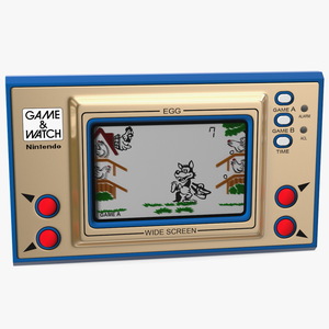 Nintendo Game and Watch Egg Handheld Game Console 3D model