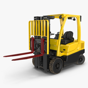 3D Forklift Truck Rigged