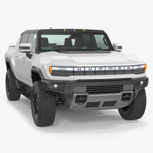 3D model GMC Hummer EV PICKUP Lights On