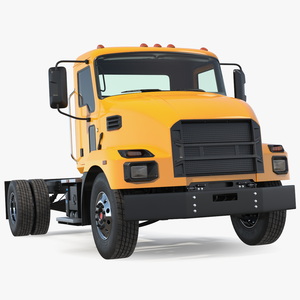 Medium-Duty Truck Rigged 3D model