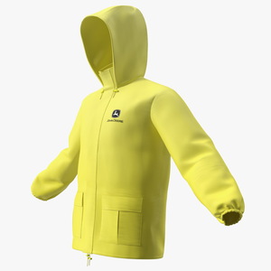 3D John Deere Unisex Yellow Rain Jacket