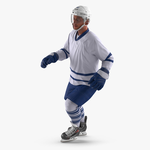 3D model Hockey Player Generic 4 Rigged