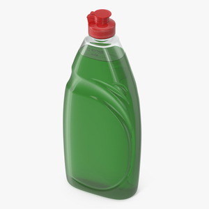 Green Dishwashing Liquid 3D model