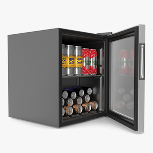 3D model Beverage Cooler with Cans