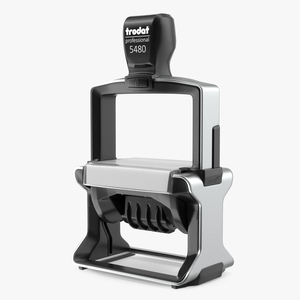 Trodat Professional 5480 Self Inking Date Stamp 3D