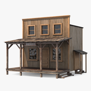 Sheriff Office Wild West 3D model