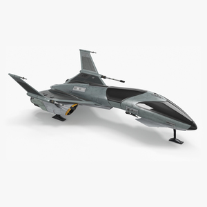 3D Futuristic Fighter Spaceship model