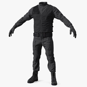 3D Tactical Police Uniform model