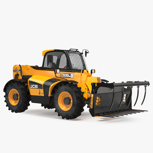 3D Hydraulic Telehandler Forklift JCB 535 model