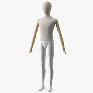 Flexible Child Mannequin Neutral Pose 3D