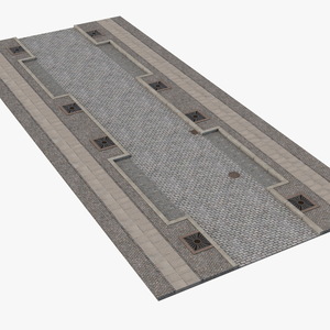 Street Fragment Cobblestone 3D