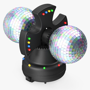 Twin Disco Mirror Ball Switched on 3D model