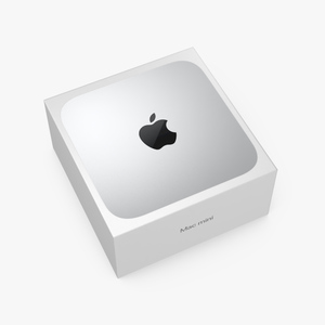 3D Apple Mac Mini Packaging Box model