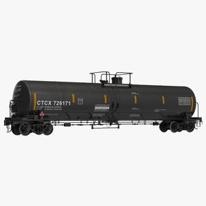 Railroad Tank Car 3D