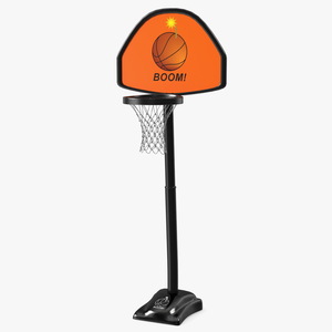 Adjustable Basketball Hoop with Stand 3D