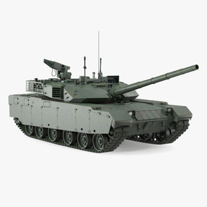 3D Chinese Tank for Forest Battlefield Rigged for Cinema 4D