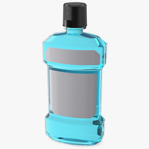 3D Anticavity Mouthwash 250ml Bottle model