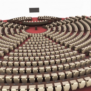 3D Amphitheater Conference Hall Seating