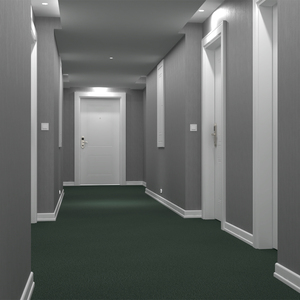 Hotel Walkway Green 3D model