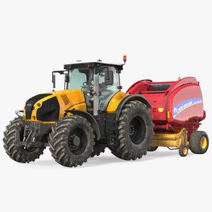 Tractor Generic with New Holland Roll Belt 3D