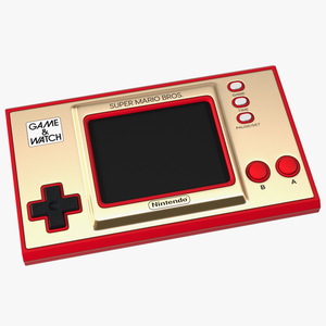 Nintendo Game and Watch Console Super Mario Bros Turned Off 3D model