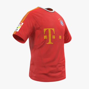 3D Soccer T Shirt Bayern 2 model