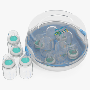 3D Philips AVENT Baby Bottles and Sterilizer