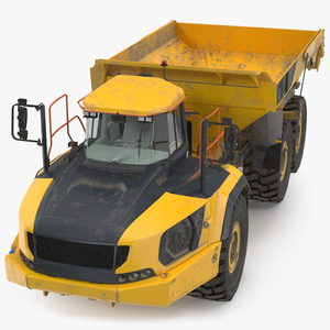 Articulated Dump Truck Dirty Rigged for Maya 3D model