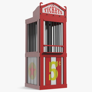 3D model Carnival Ticket Booth New